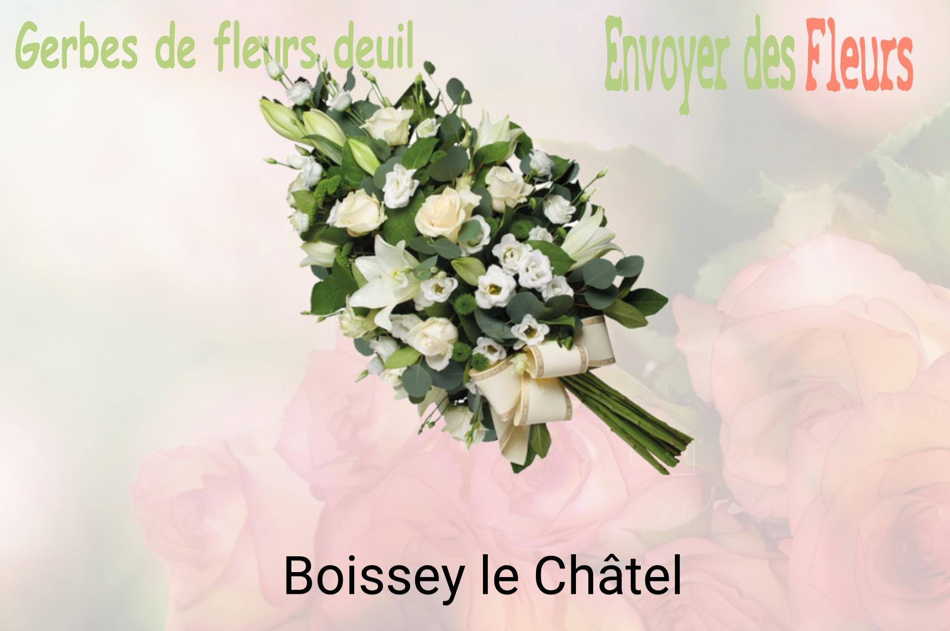 Gerbe de fleurs de deuil livrée à Boissey-le-Châtel